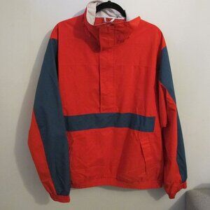 Mens  XL Vintage Eddie Bauer Jacket/Windbreaker Red and Charcoal Grey